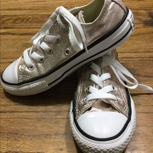 Converse Rose Gold for girls size 12